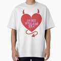 In My Villain Era / Reading Lovers Hot Pink Red Heart Devil Horns and Tail for Bookworms and Kindle Girlie Readers Tbr Romantasy by Latinoladas