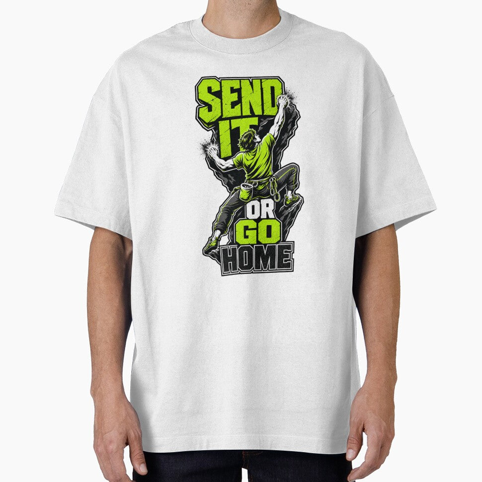 Rock Climbing Send It Funny Climber Bouldering by VisualArtsOasis