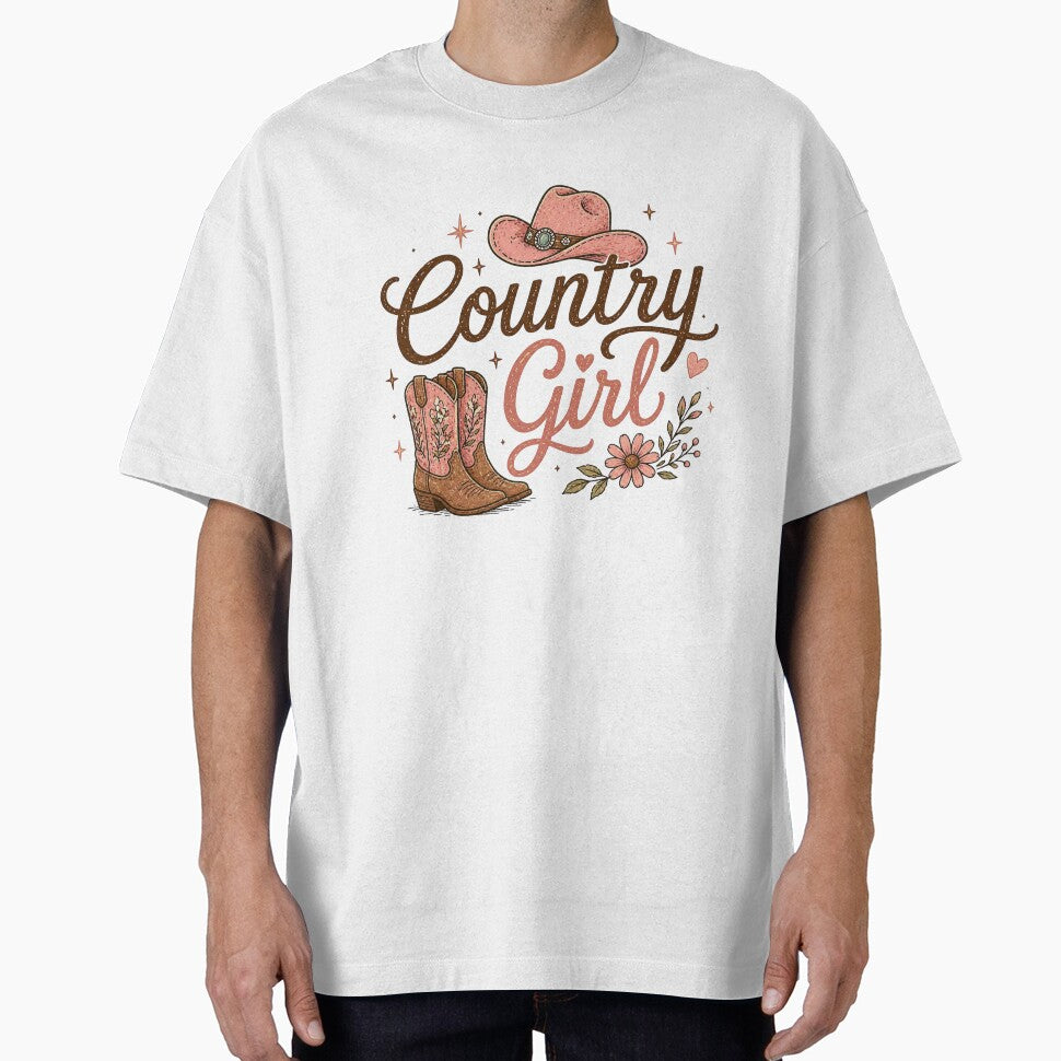 Country Girl Cowgirl Hat and Boots by PamLeeDesign