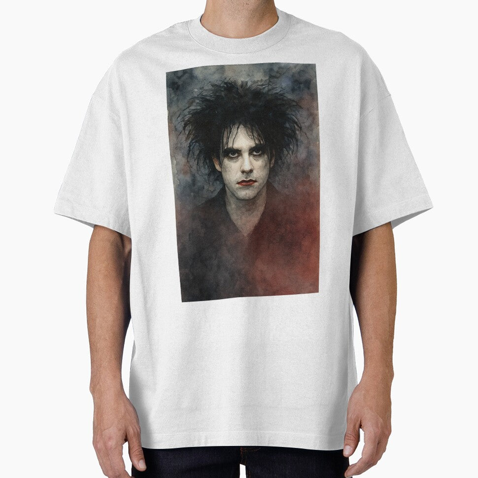 Robert Smith The Cure Watercolour Portrait 2 – Gothic Music Art Print by ConorKeeganArt