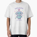 Kawaii Robot Companion • Cute Pastel Chibi Robot With Heart Antenna by Snackwear Apparel
