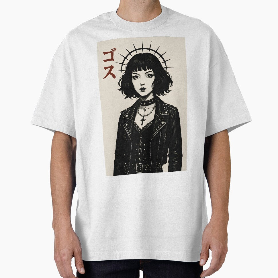 Spiked Halo Goth – Japanese Punk Girl Illustration by EntropyArts