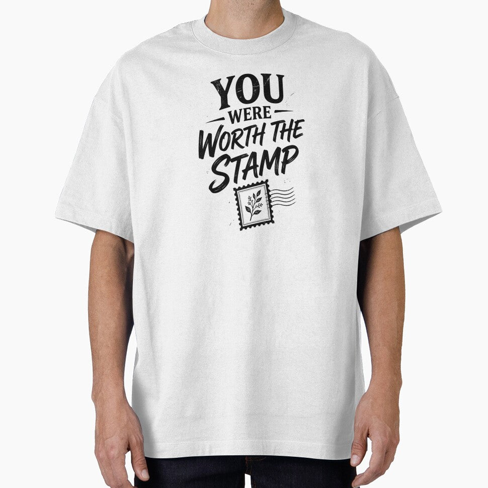 You Were Worth the Stamp – Vintage Pen Pal & Snail Mail Design by Inky Accessories