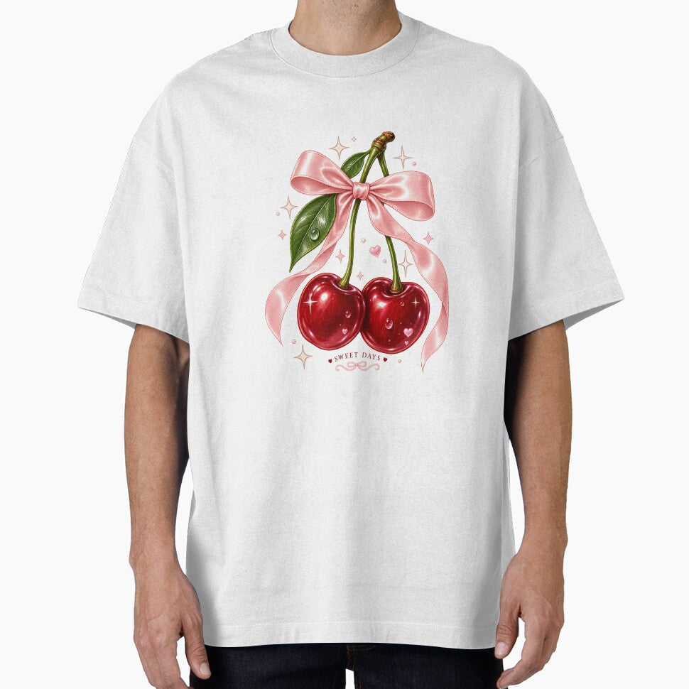 Sweet Cherry Bow Aesthetic by Doodle Souq