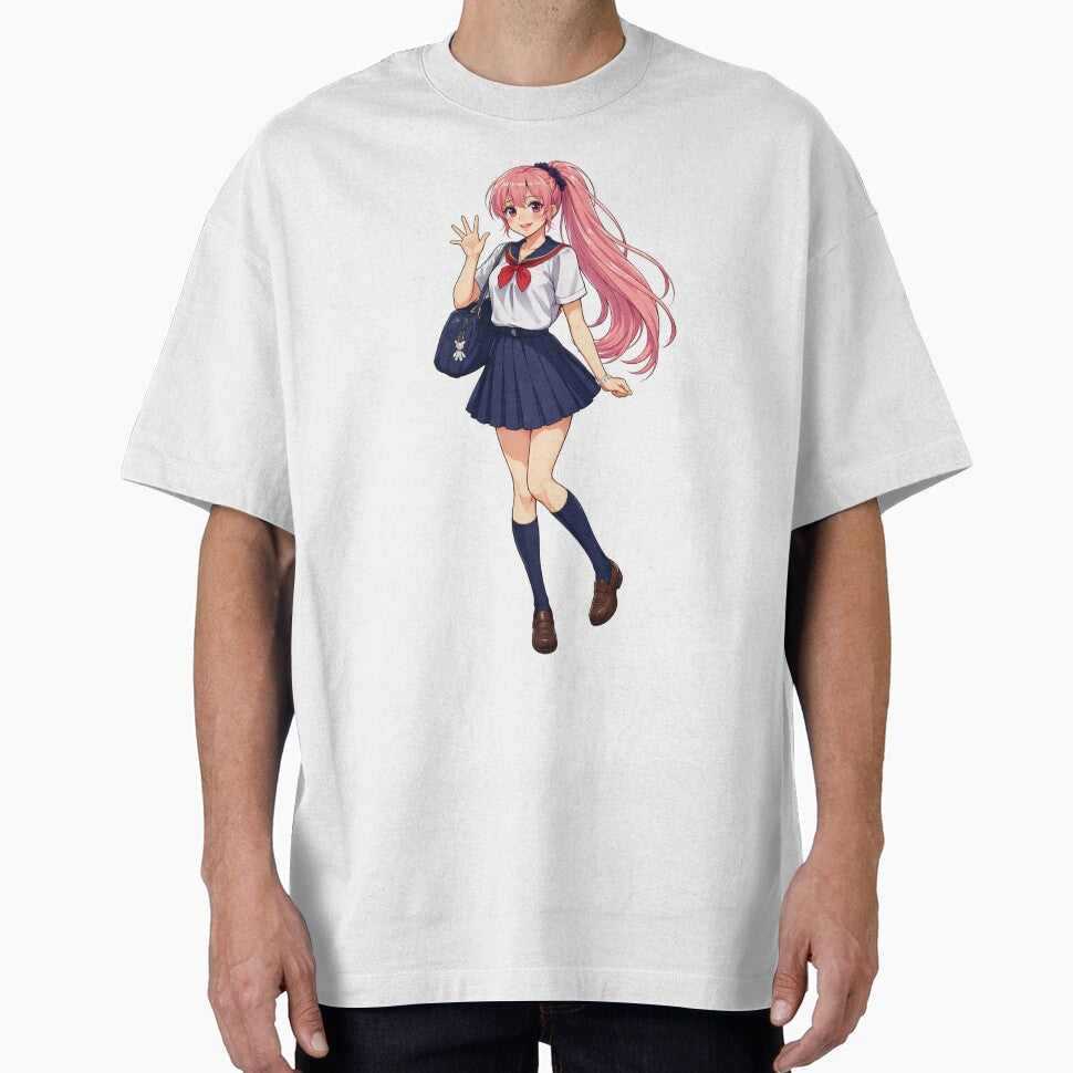 anime high school girl by lilypadblue