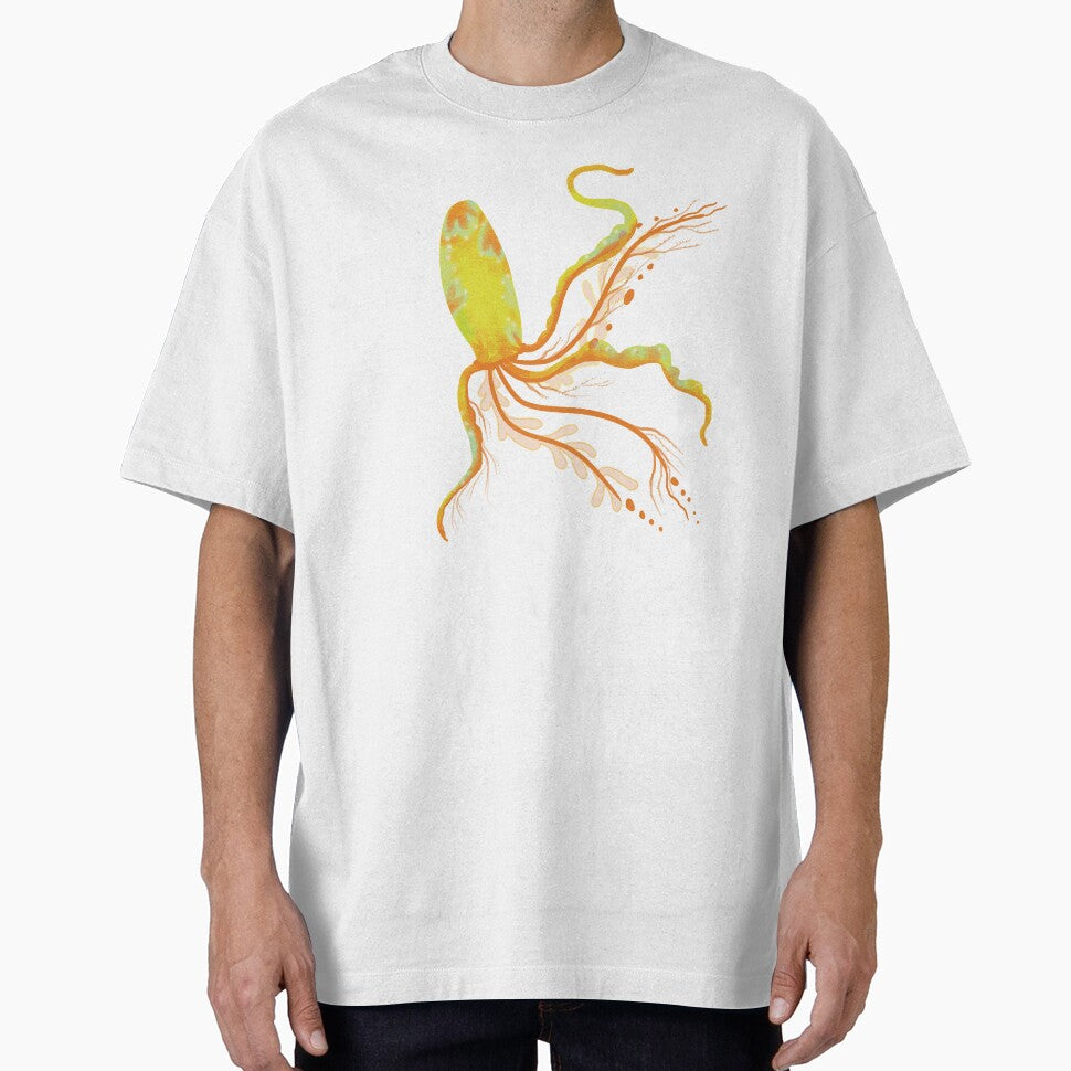 Golden Jellyfish Under the sea Art by FaliushART
