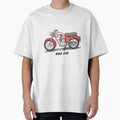 Drawing of Vintage Classic Motorbike BSA C15 by GaalArt