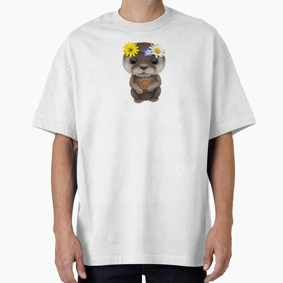 Cute Baby Otter Hippie by JeffBartels