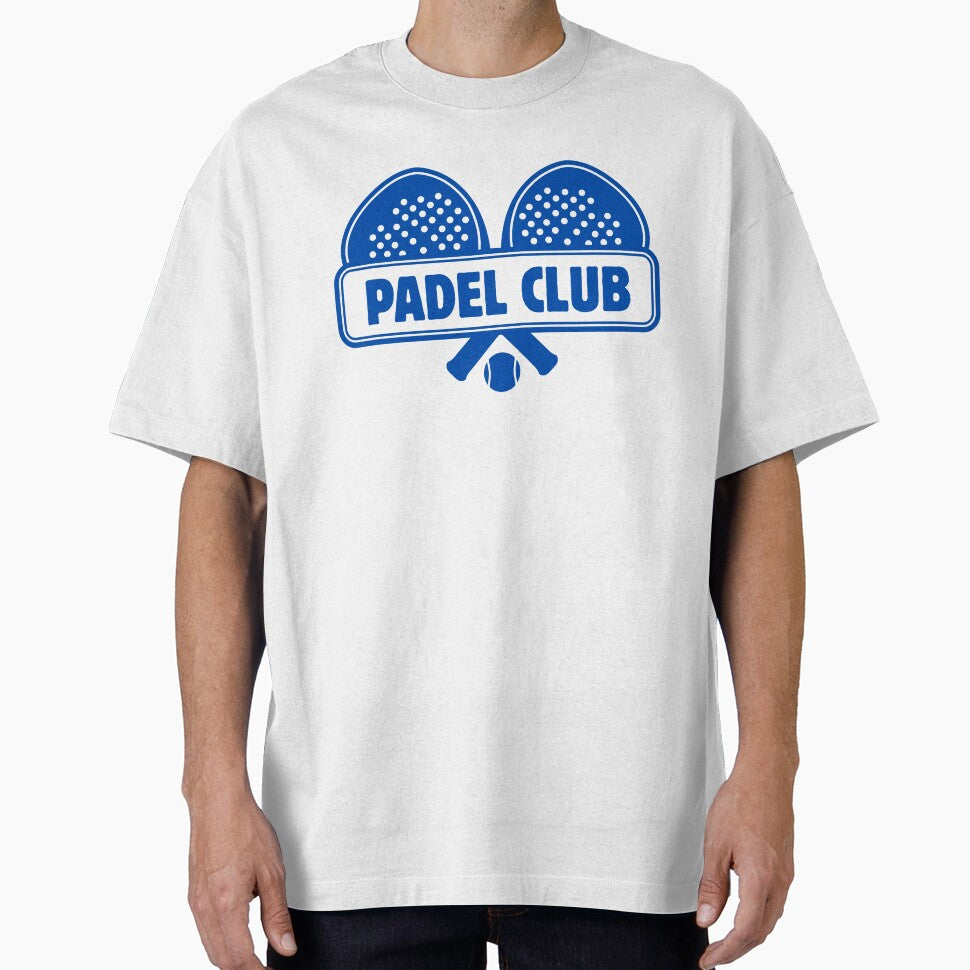 Padel Club Logo, Crossed Padel Rackets & Ball Sports Design by Rocklights