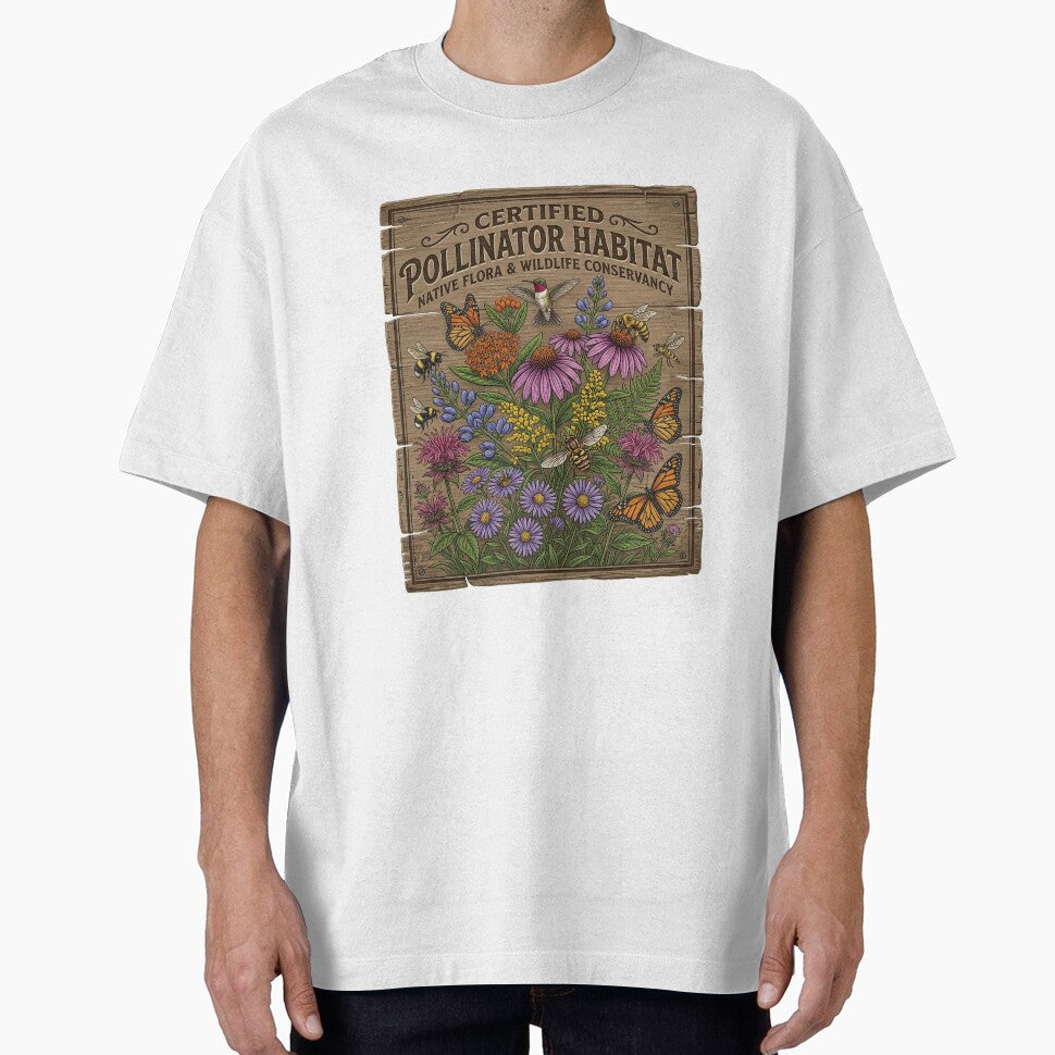 Certified Pollinator Habitat Vintage Wooden Sign by PGRprint