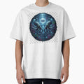 Twin Kraken Sea Monsters Moonlit Ocean Symmetry by NeoTeeFusion