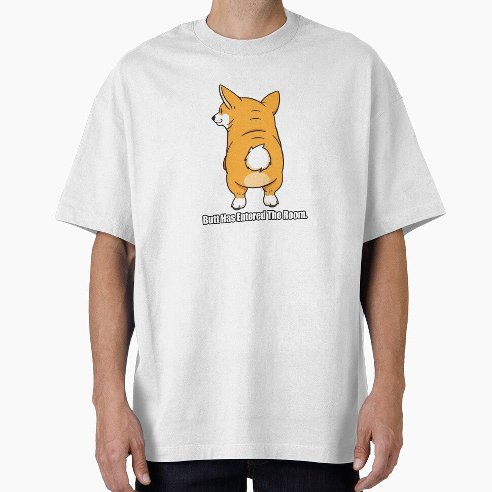 Corgi Sticker - Butt Has Entered The Room - Funny Corgi Gift by pawdrops