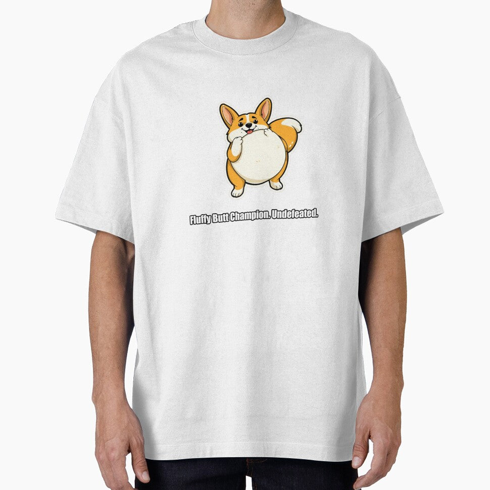 Corgi - Fluffy Butt Champion Undefeated - Funny Corgi Gift by pawdrops
