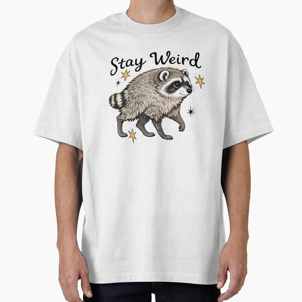 Stay Weird Cute Raccoon by KireVeronica