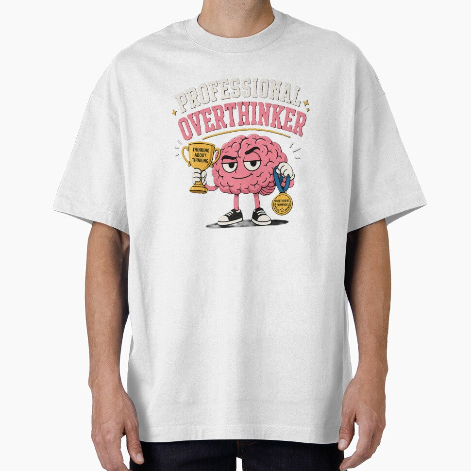 Professional Overthinker Funny Brain Design by SHOPILIE