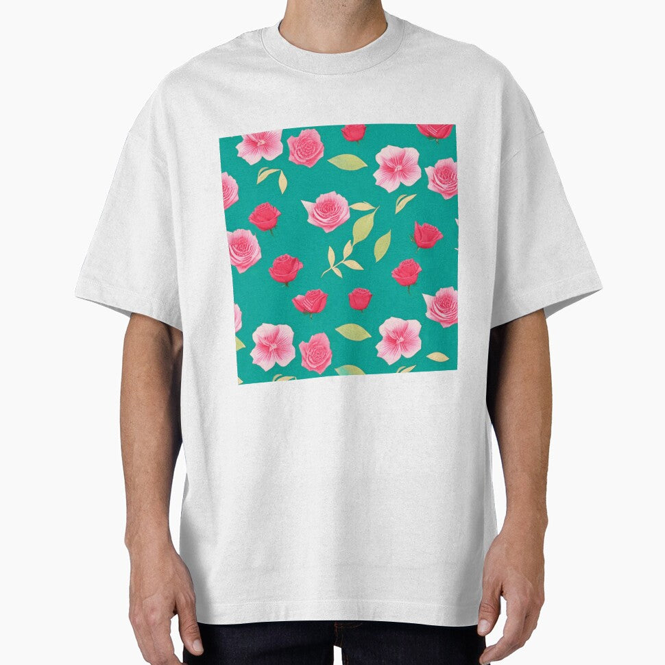 Floral pattern with roses and peonies by Girly-Universe