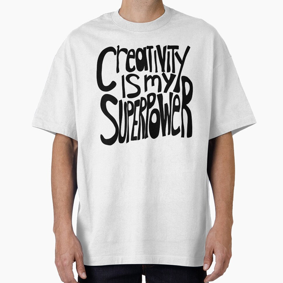 Creativity is my Superpower Black Hand Lettering by wordznart