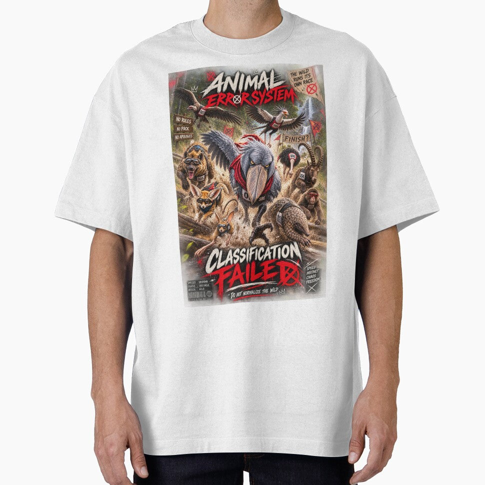 Animal Race Streetwear – Animal Error System | Classification Failed Wild Animal Racing Graphic by zdzdesigner
