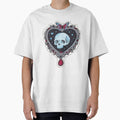 Memento Mori Skull Heart — Pastel Goth Butterfly Jewel Creepy Cute Print by Darkfully-Done