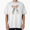 Pink bow with blue flowers by MendaciousMina