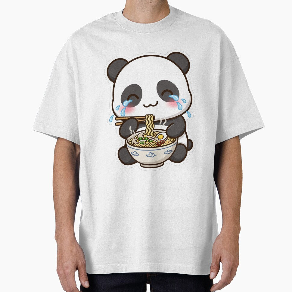 Spicy Ramen Crying Panda - Noodle Lover by plottlicht
