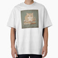 Grumpy Cream Tabby Loaf Guarding the Warm Laundry Folk Art by PictorialWhimsy