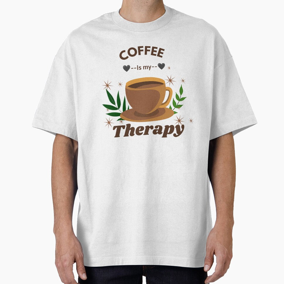 Coffee Is My Therapy Funny Coffee Lover Design by vibecraft_studio2