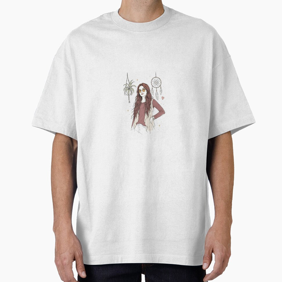 Boho Girl – Free Spirit Minimalist Art by Sztyep88
