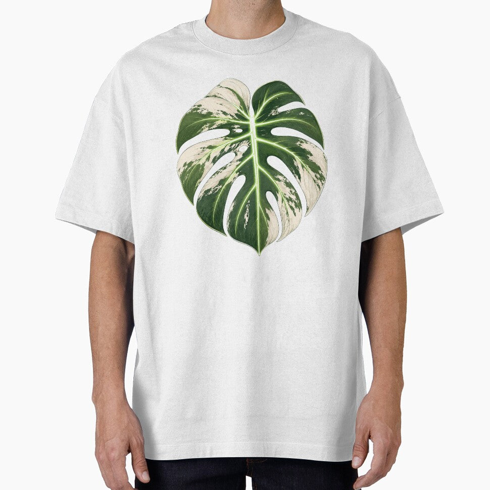 Monstera Albo Variegata Leaf Botanical Plant Lover by BartArtPhoto