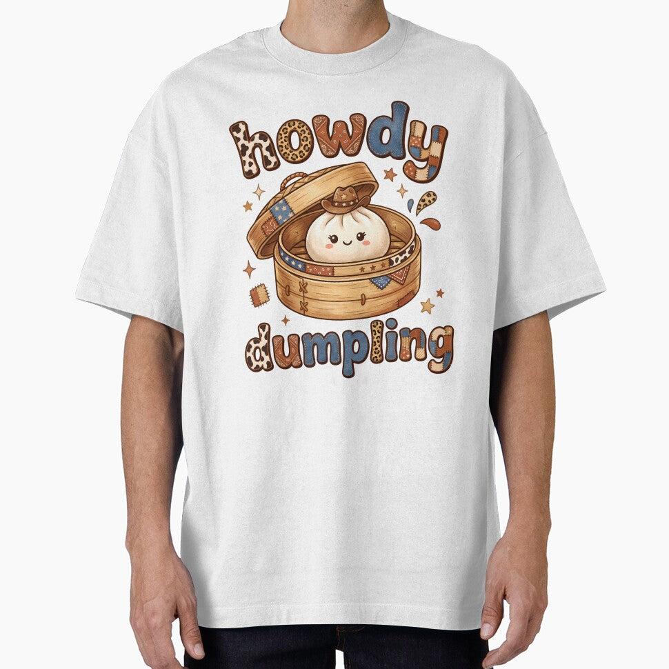 howdy Dumpling – Cute Kawaii cowboy Dumpling by EmeraldeaArt