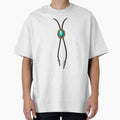 Western Turquoise Bolo Tie- Cowboy Necklace Graphic Tee by WesternWaresCo