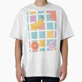 Pastel Fruit Checkerboard Pattern Cute Summer Grid by bangueran
