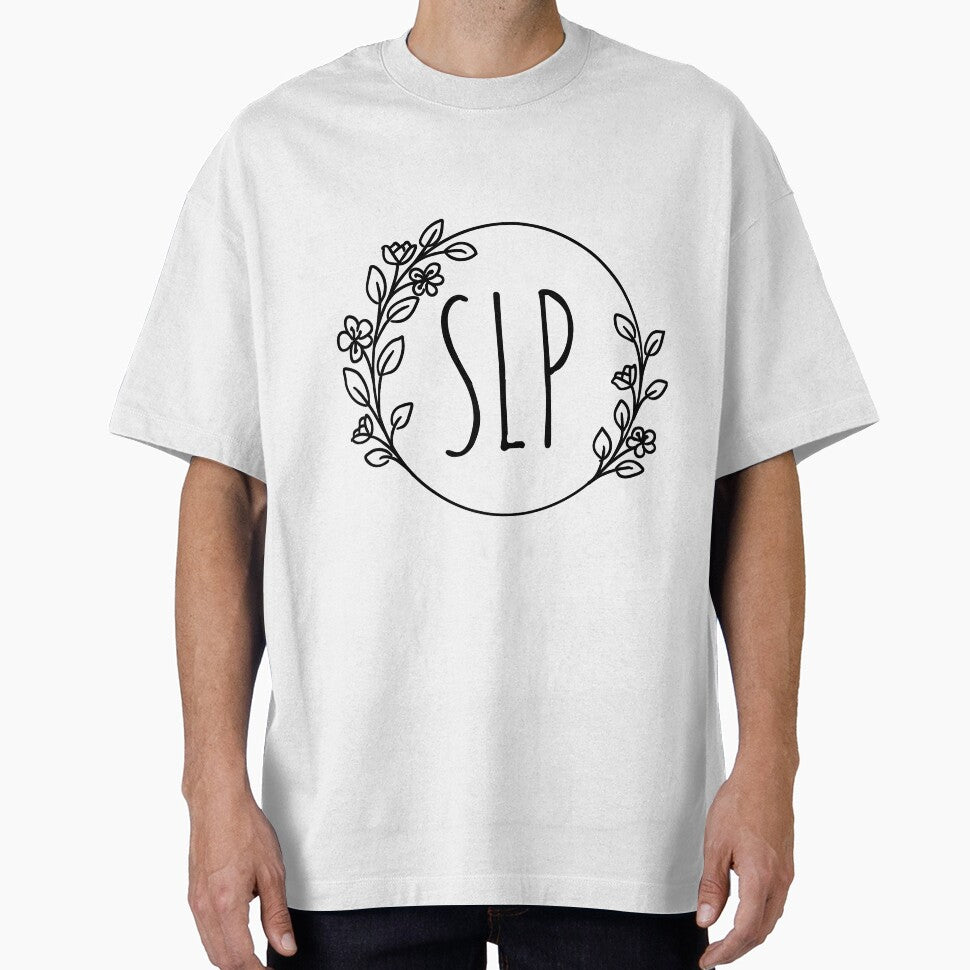 SLP Speech-Language Pathologist in Floral Wreath Frame by asleepyfairy