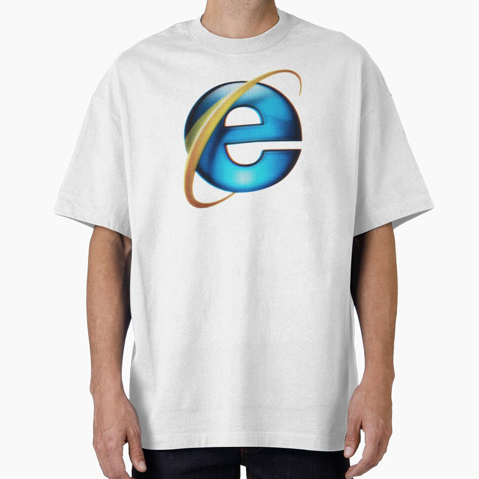 Internet Explorer Retro Logo Y2K Aesthetic by TrxshWear