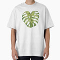 Tropical Heart Shaped Monstera Leaf Watercolor Illustration by the-myro