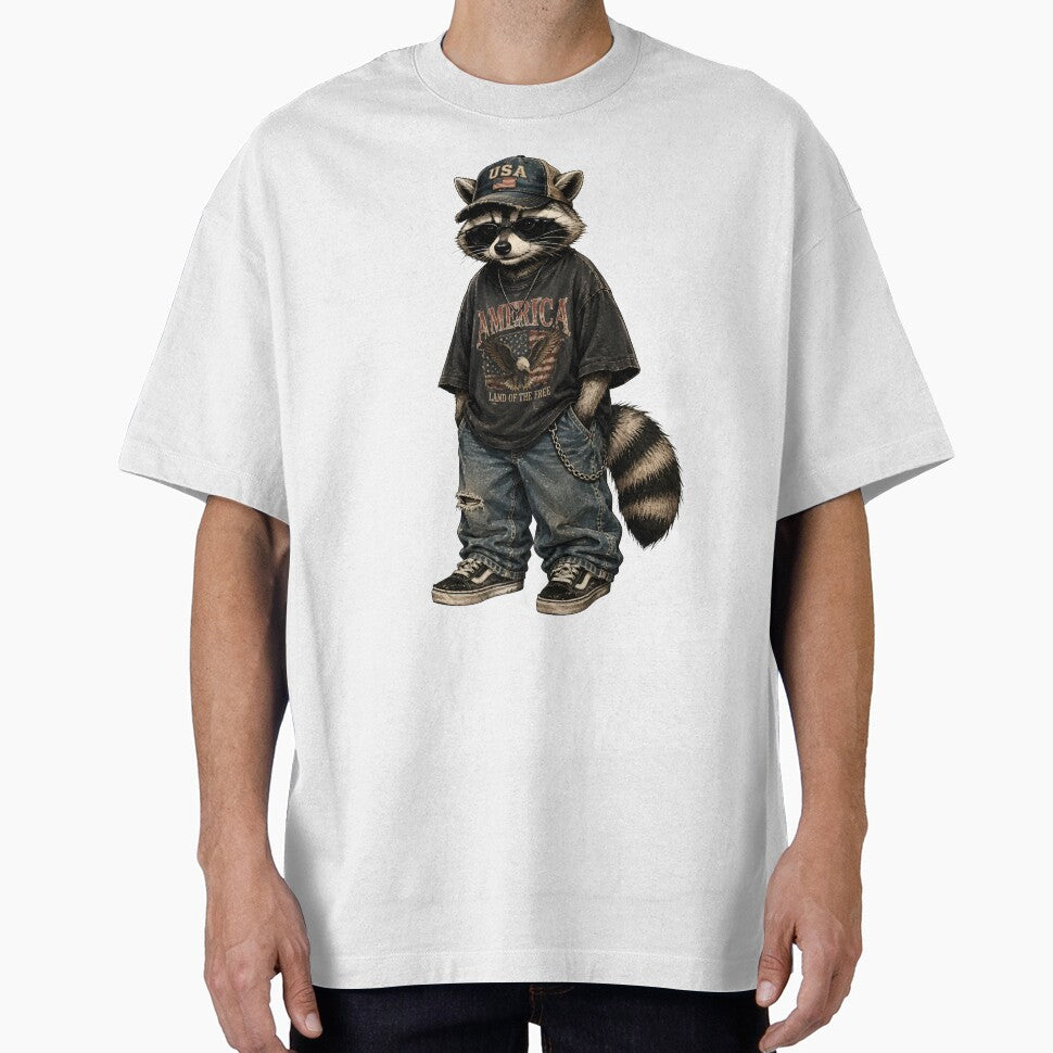 Vintage Americana Raccoon by Peac7e