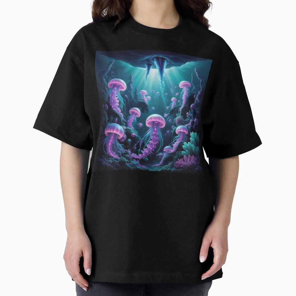 Mystic Purple Jellyfish Deep Sea Glow by Bilikaru