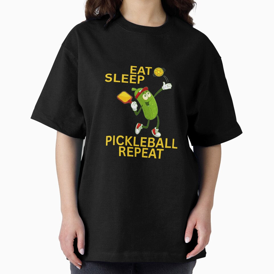 Eat Sleep Pickleball Repeat Funny Pickleball Lover Gift by YAKOUT-STUDIO