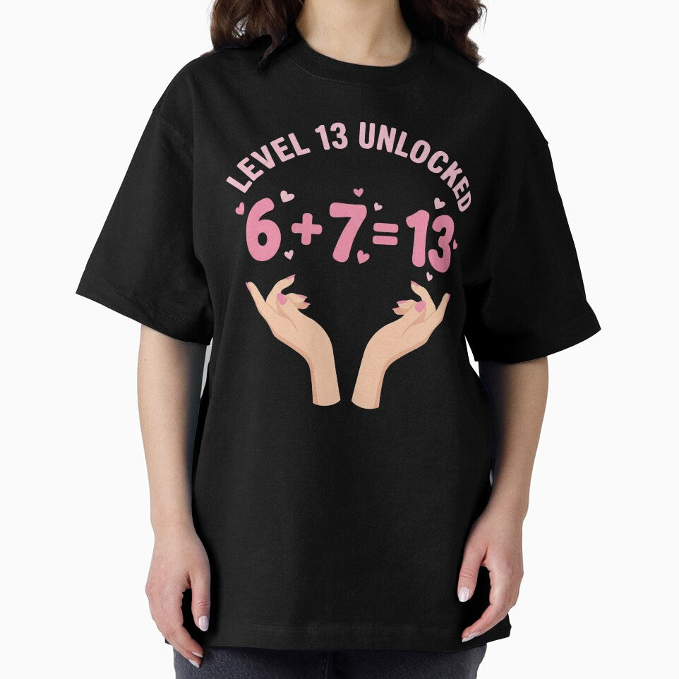 Funny Level 13 Unlocked 6+7 Birthday Girl by NADIASHOP86