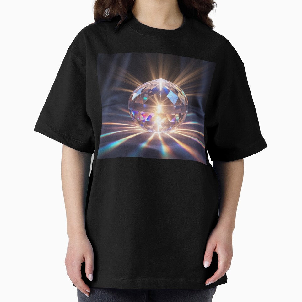 Radiant Crystal Sphere – Prism Light Refraction Art by Cristhian Almanza