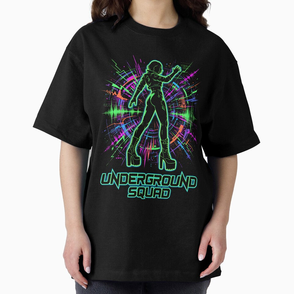 Cyberpunk Acid Techno Underground Squad Rave by SplashTastic