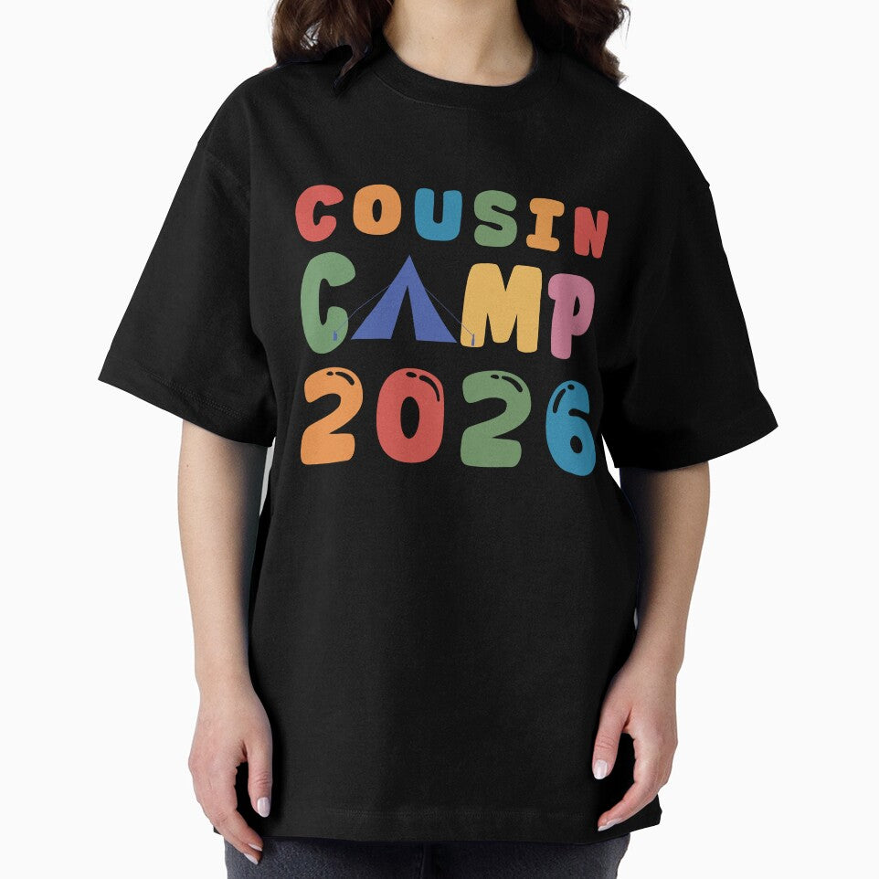 Cousin Camp 2026 Typography – Family Reunion  t-Shirt Design by PixelWaveBD