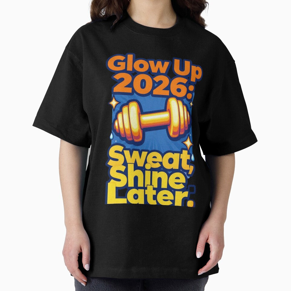 2026 Glow Up Fitness Tee by KAUKUDESIGNS