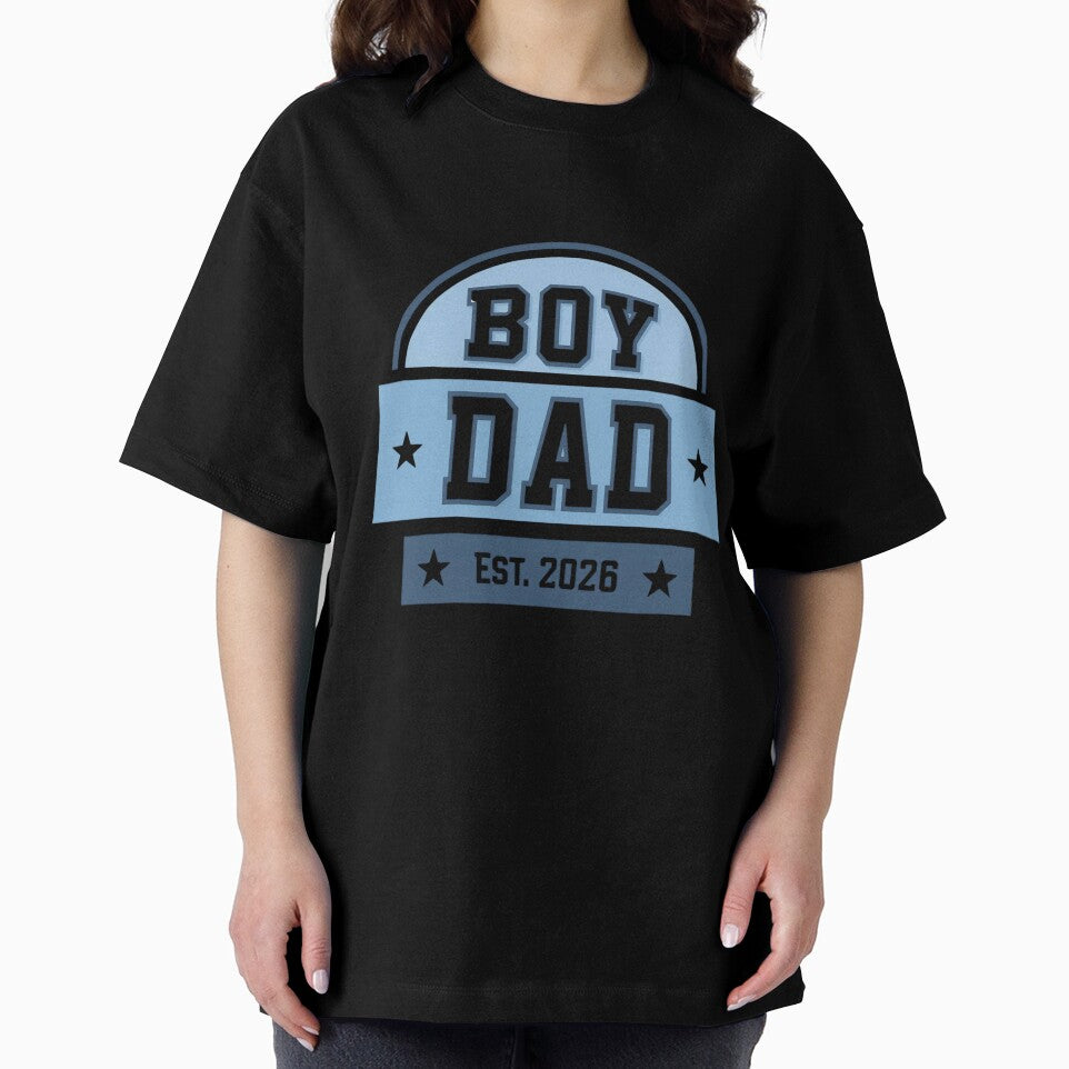 Boy Dad Est 2026 T-Shirt | New Dad Gift | Baby Announcement Shirt for Expecting Fathers by GAIDREDA