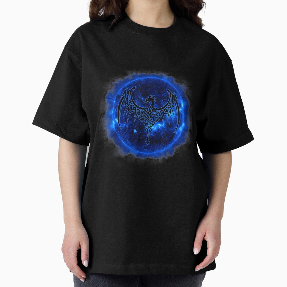 Celtic Dragon Blue Sun T Shirt Tattoo by GabrielaPeterse