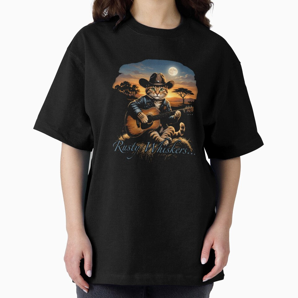 Rusty Whiskers Oversized T-Shirt by Voila-creative