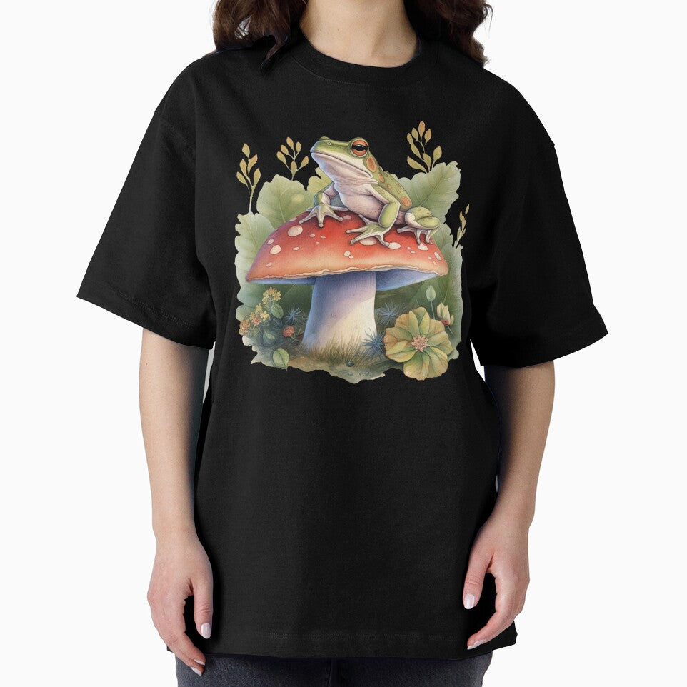 Frog on Mushroom by Eavance