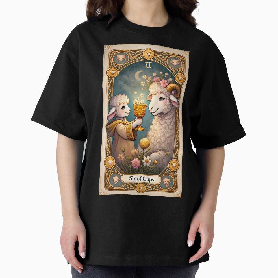 Sheepism – Six of Cups Tarot Card by Thpoar