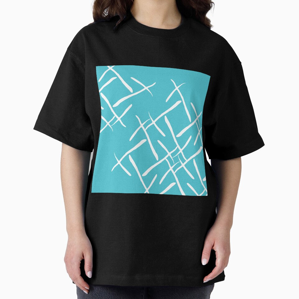 White cross marks on blue background by flamendes