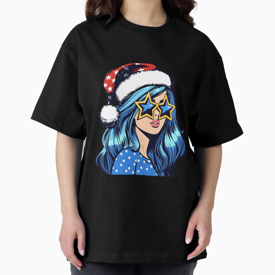 Pop art Christmas girl by AnetArtStore